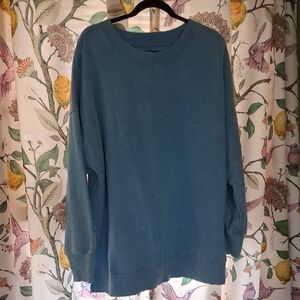 SO Teal Crewneck Pullover Sweater